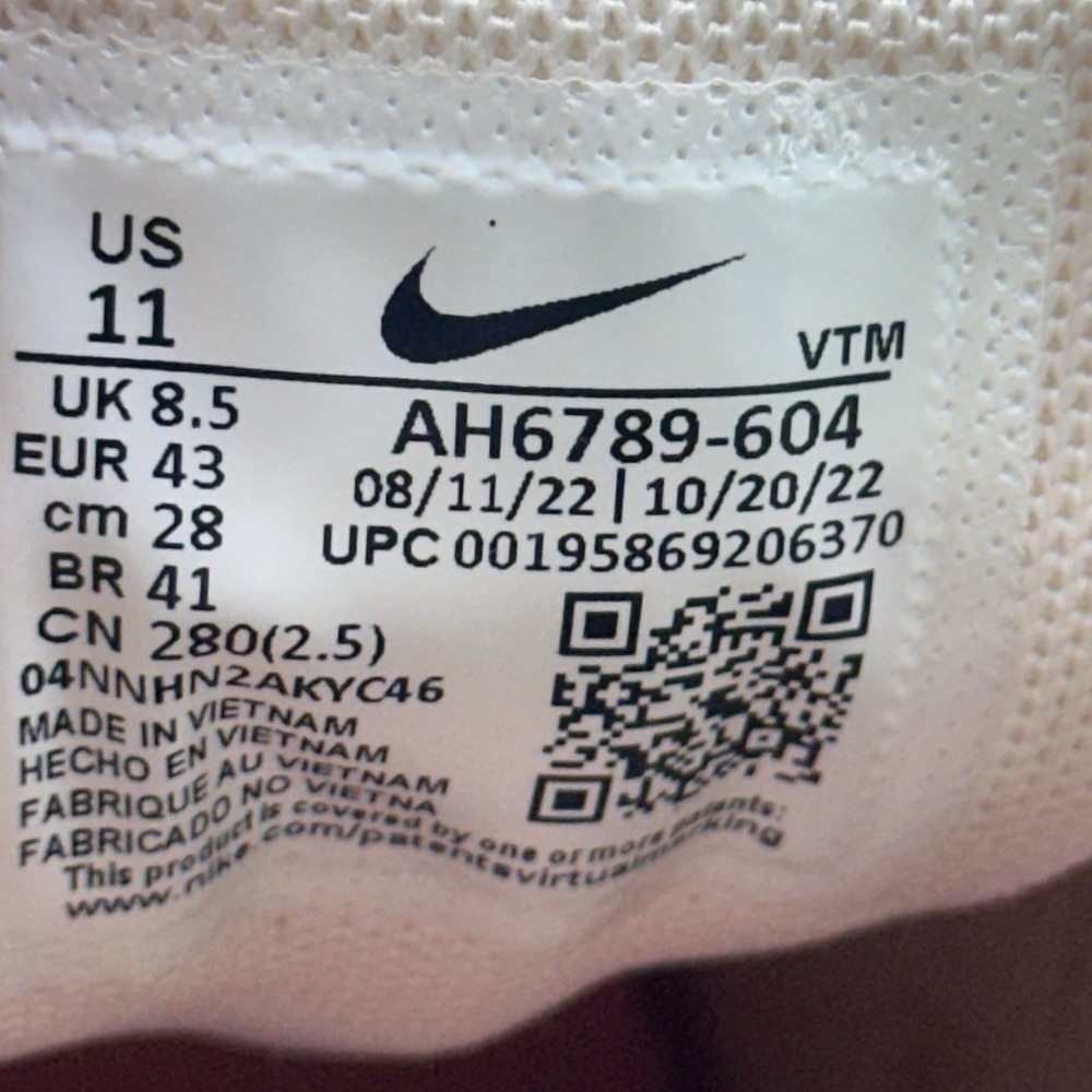 Womens NIKE AIR MAX 270 PINK-BLACK Size 11 AH6789-604 Shoes - Picture 10 of 10